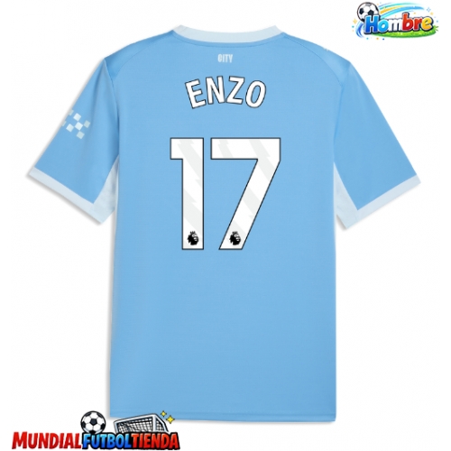 Camiseta Manchester City Enzo Fernandez #17 Primera Equipación Replica 2026-27 mangas cortas